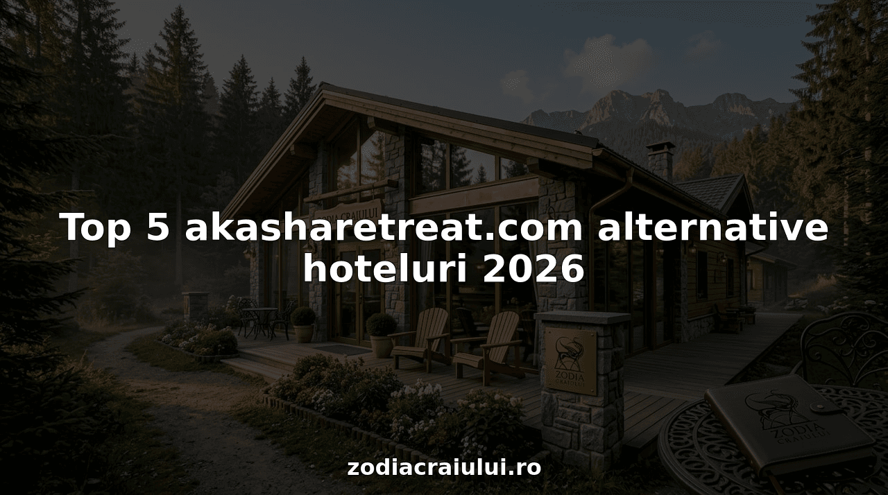 Top 5 akasharetreat.com alternative hoteluri 2026