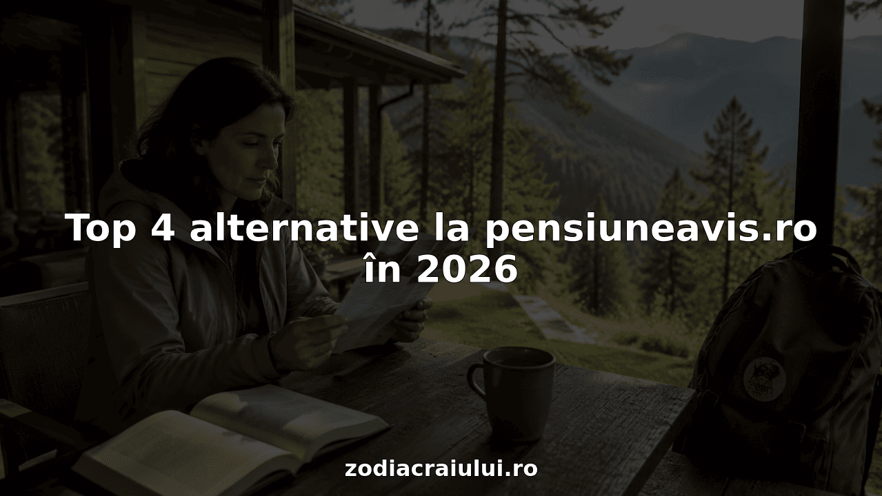 Top 4 alternative la pensiuneavis.ro în 2026