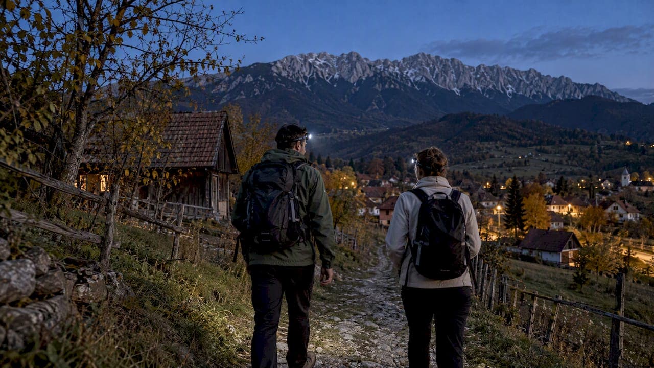 Plimbări la apus în satul Peștera: unde mergi și cum te întorci